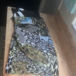 Adore Multicolor Animal Print Dress